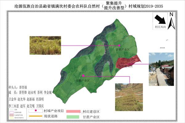 沧源县勐省镇满坎村委会农科队自然村村域规划图